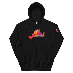 Hoodie Sweatshirt-Rainbow Sunburst