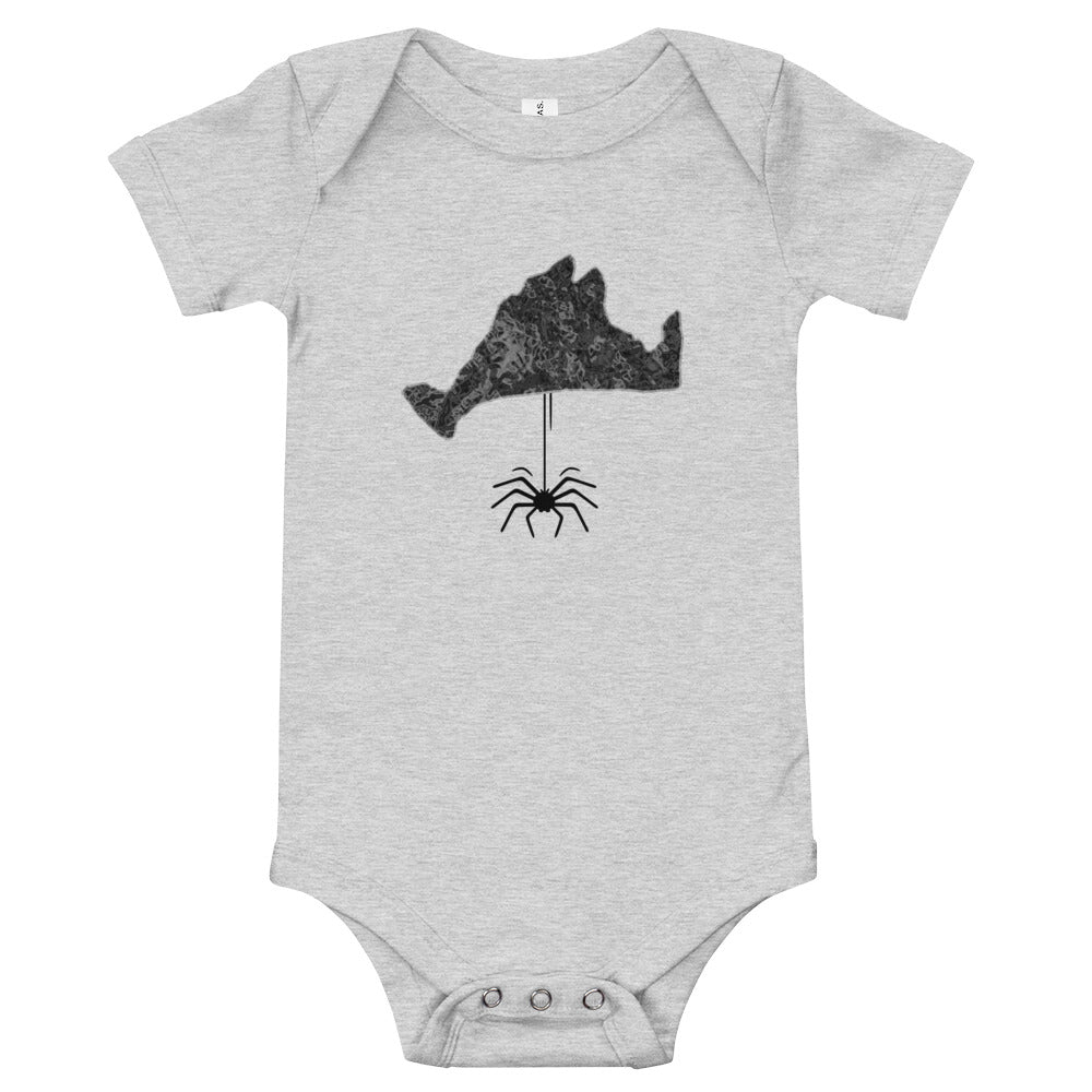 Halloween Spiderweb Short Sleeve Onsie