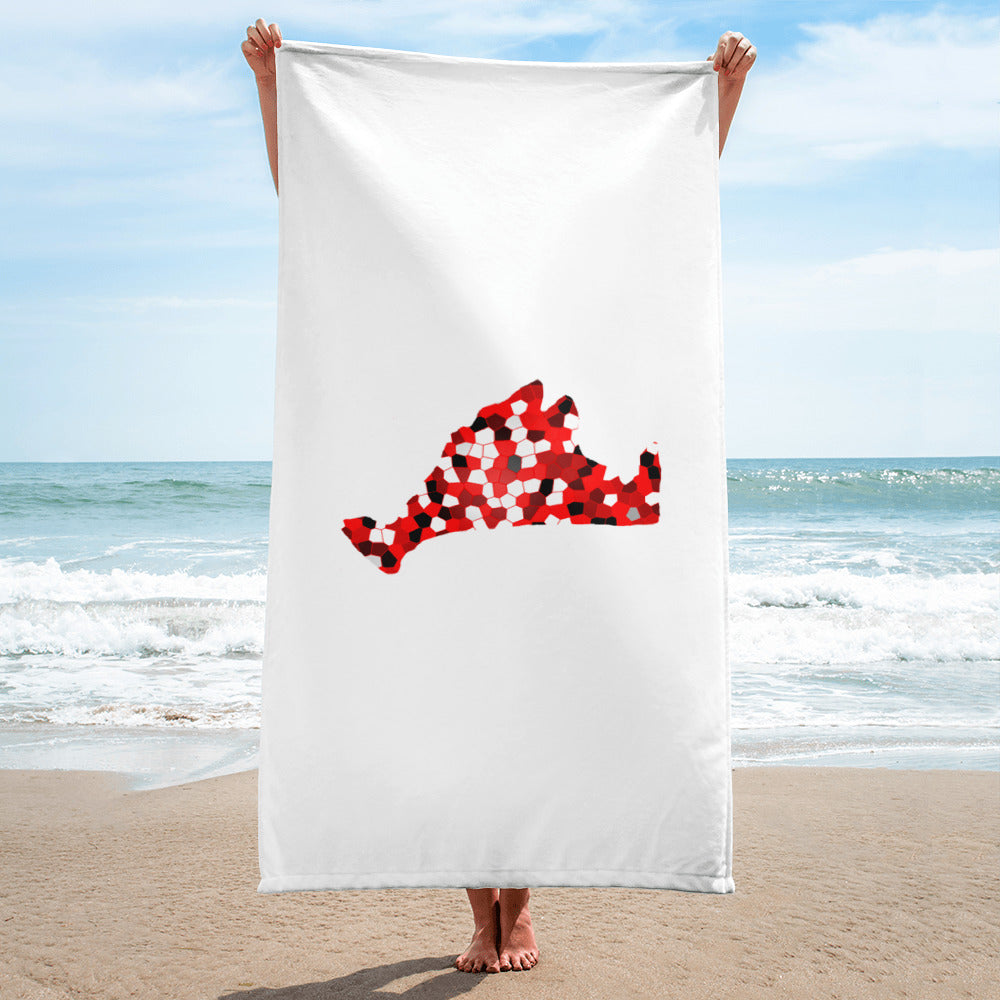 Limited Edition Towel-Red Pixels