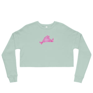 Cropped Sweatshirt-Pink Pixels