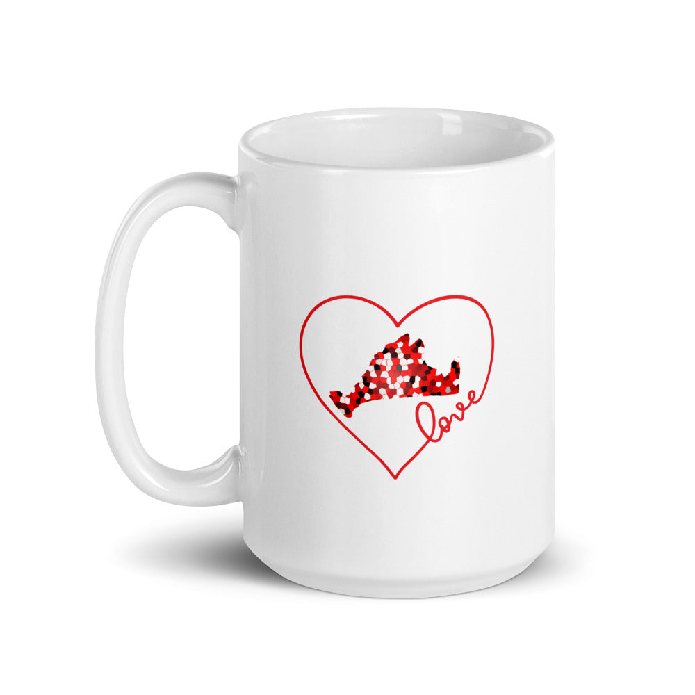 Love Red Pixels-Mug