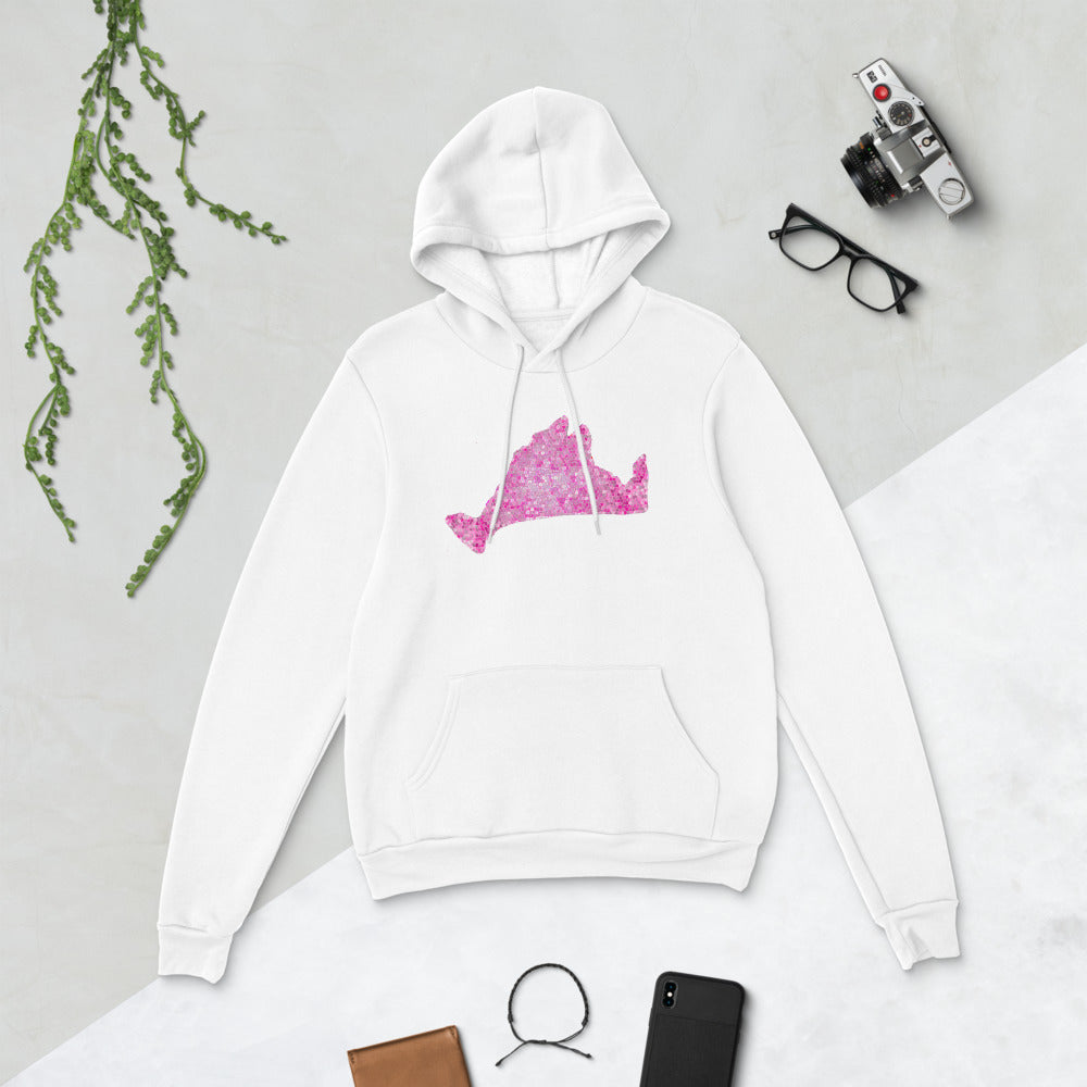 Hoodie Sweatshirt-Pink Pixels