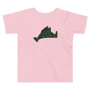 Toddler Short Sleeve Tee Shirt-Kaleidoscope Green