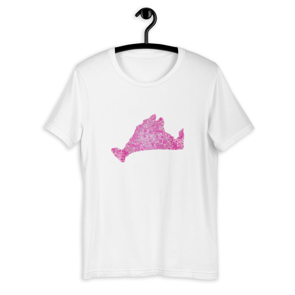 Short Sleeve Tee Shirt-Pink Pixels