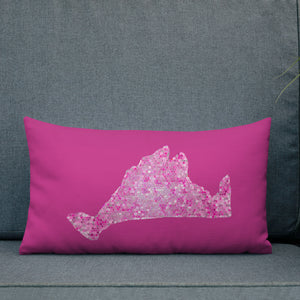 Premium Pillow-Pink Pixels