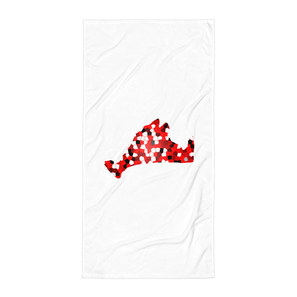 Limited Edition Towel-Red Pixels