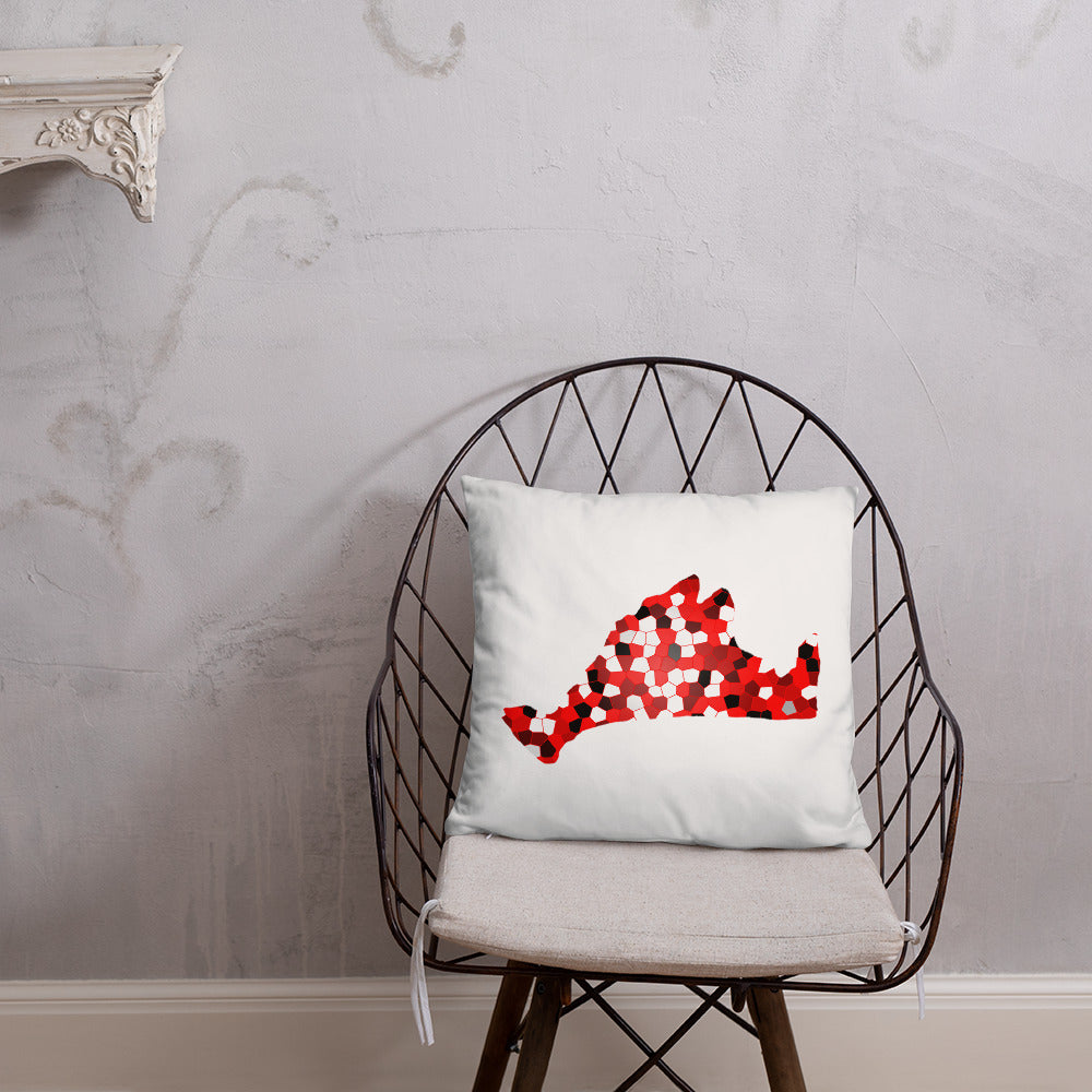 Limited Edition Pillow-Red Pixels