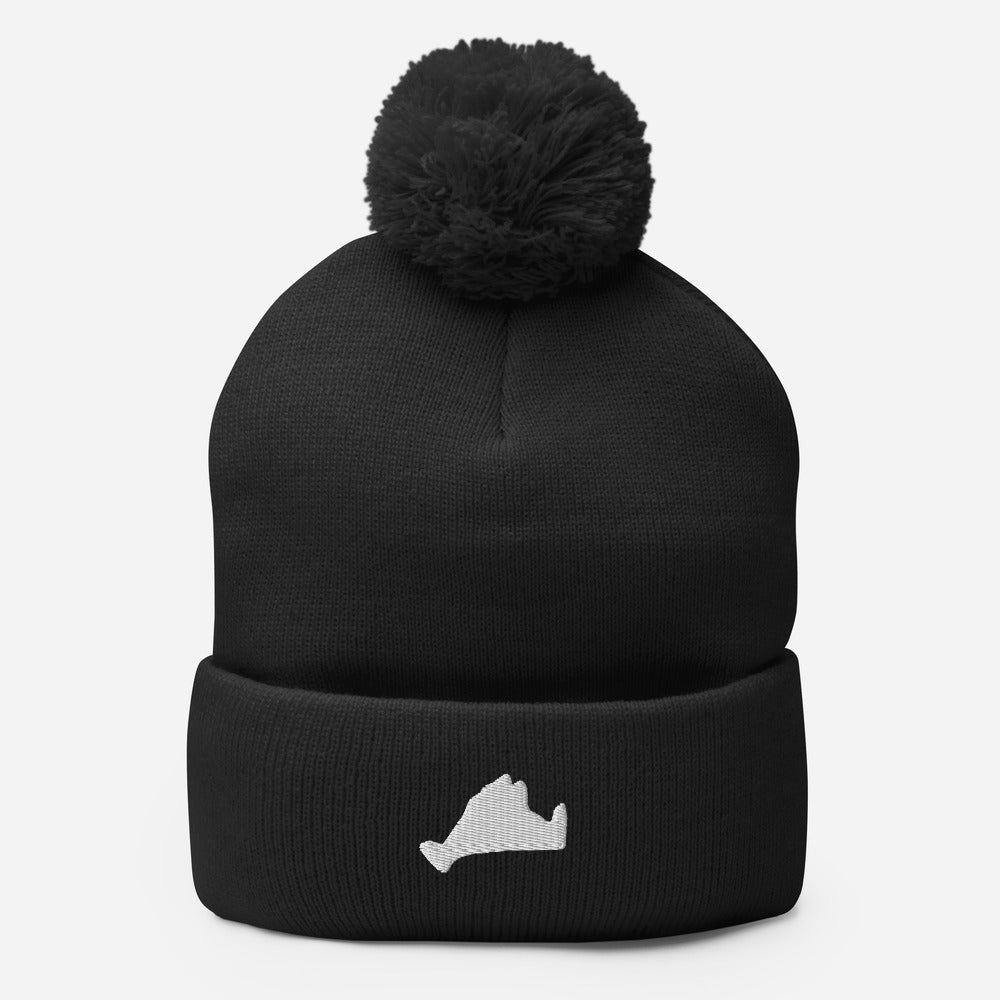 Pom-Pom Beanie-White Out