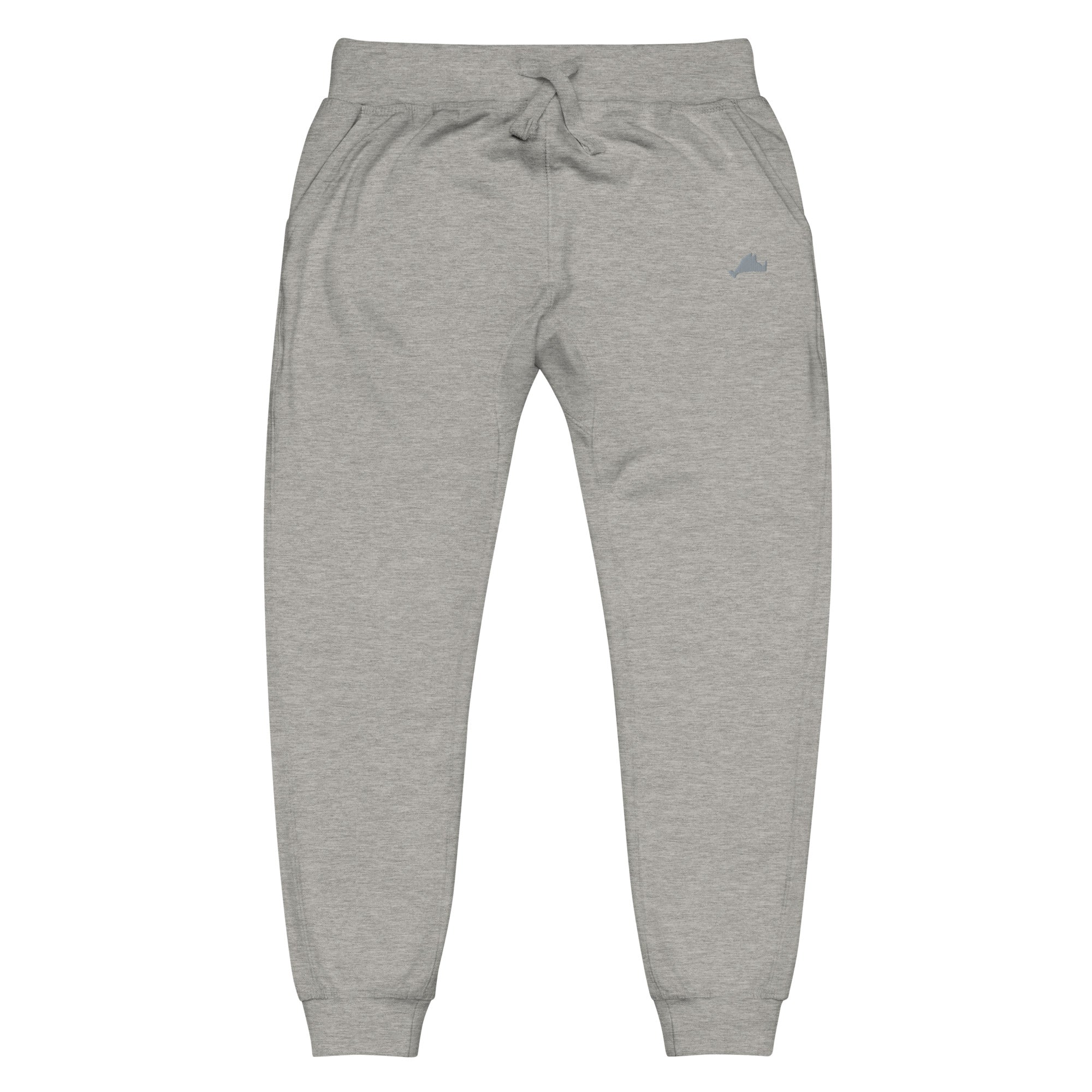 Gray Unisex Fleece Sweatpants