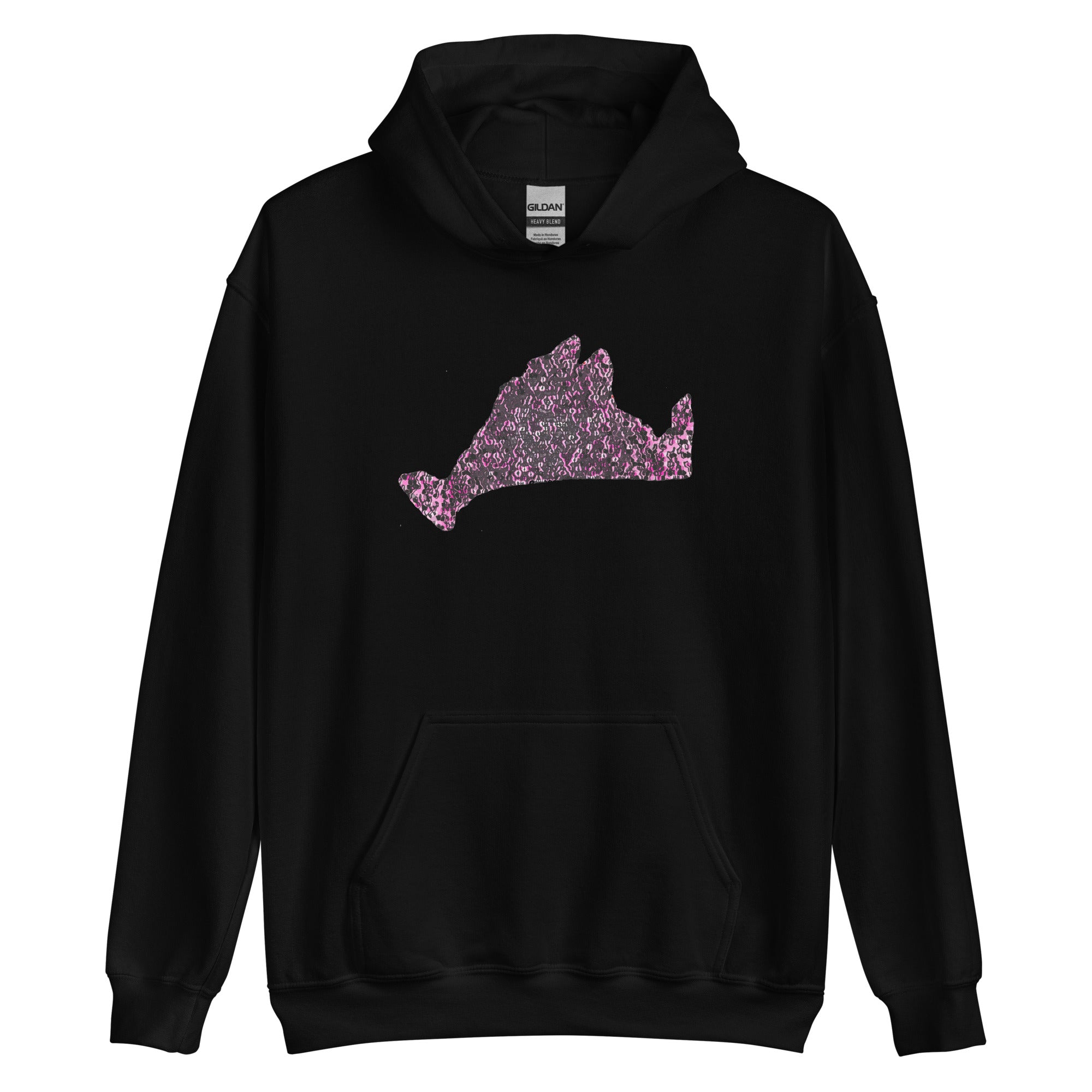 Hoodie Sweatshirt-Pink Noir