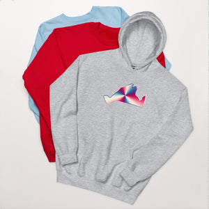 Hoodie Sweatshirt-Red, White & Blue