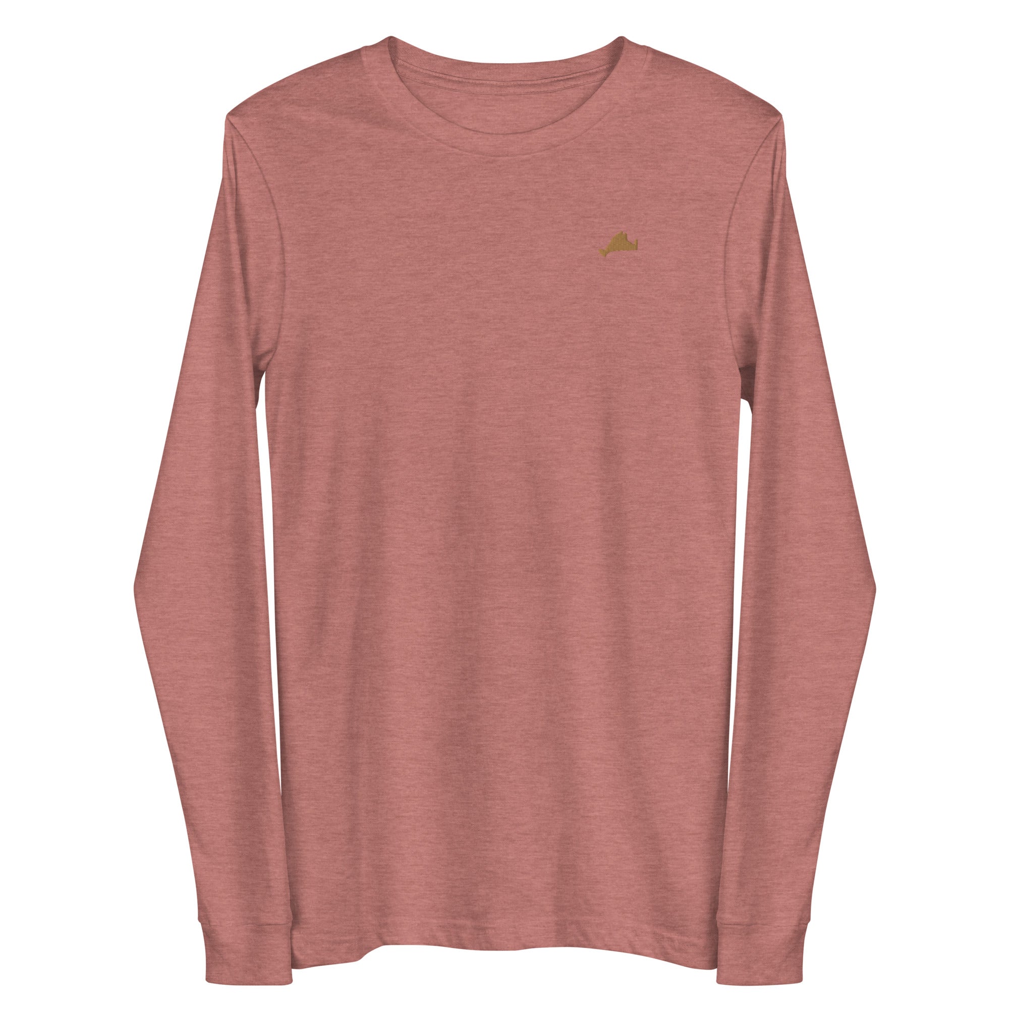 Gold  Embroidered Long Sleeve Tee Shirt