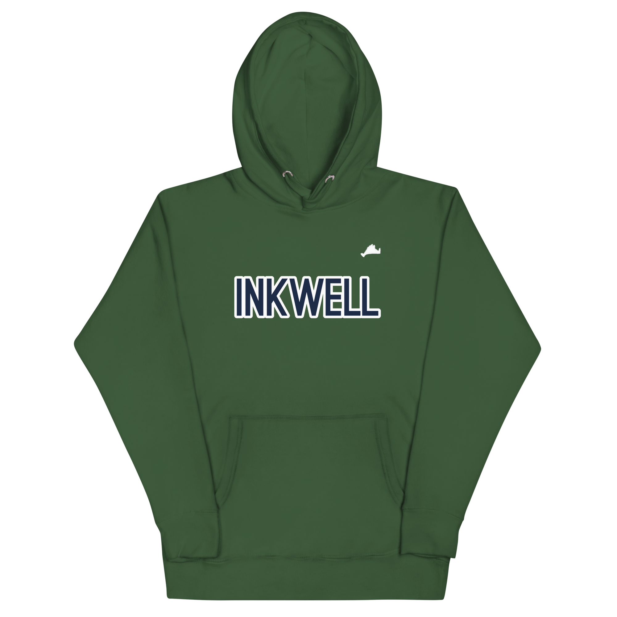 Inkwell Navy & White Unisex Hoodie
