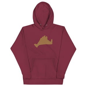 Large Gold Embroidered Unisex Hoodie
