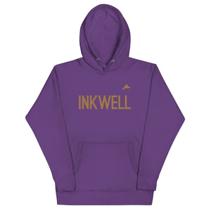 Inkwell Purple & Gold Embroidered Unisex Hoodie