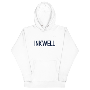 Inkwell Navy & White Unisex Hoodie