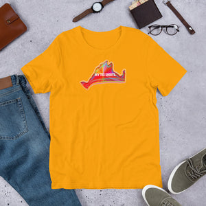 Short Sleeve Unisex Tee Shirt-Golden Sunburst Logo