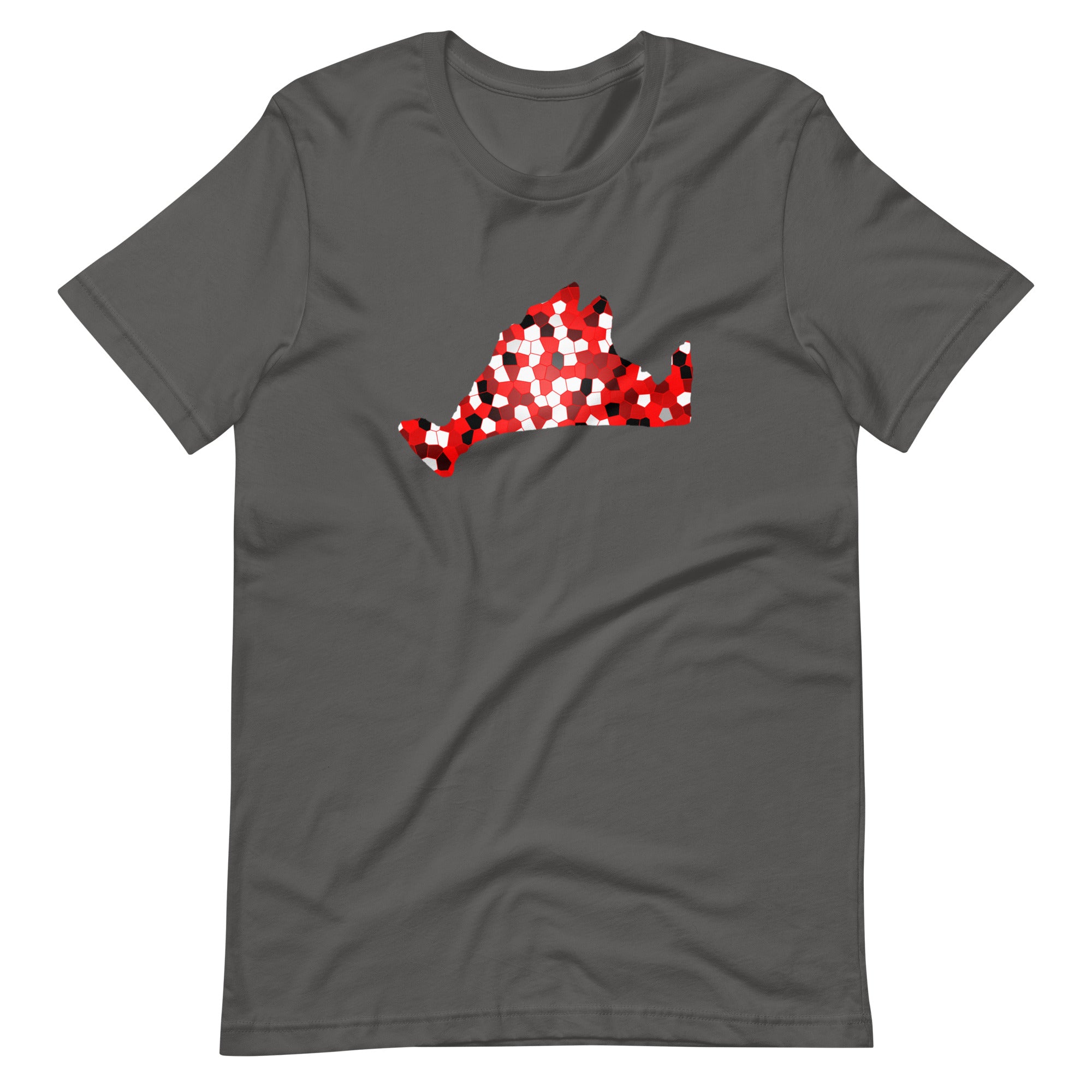 Short Sleeve Tee Shirt-Red Pixels