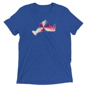 Short sleeve fitted Tee Shirt-Red, White & Blue
