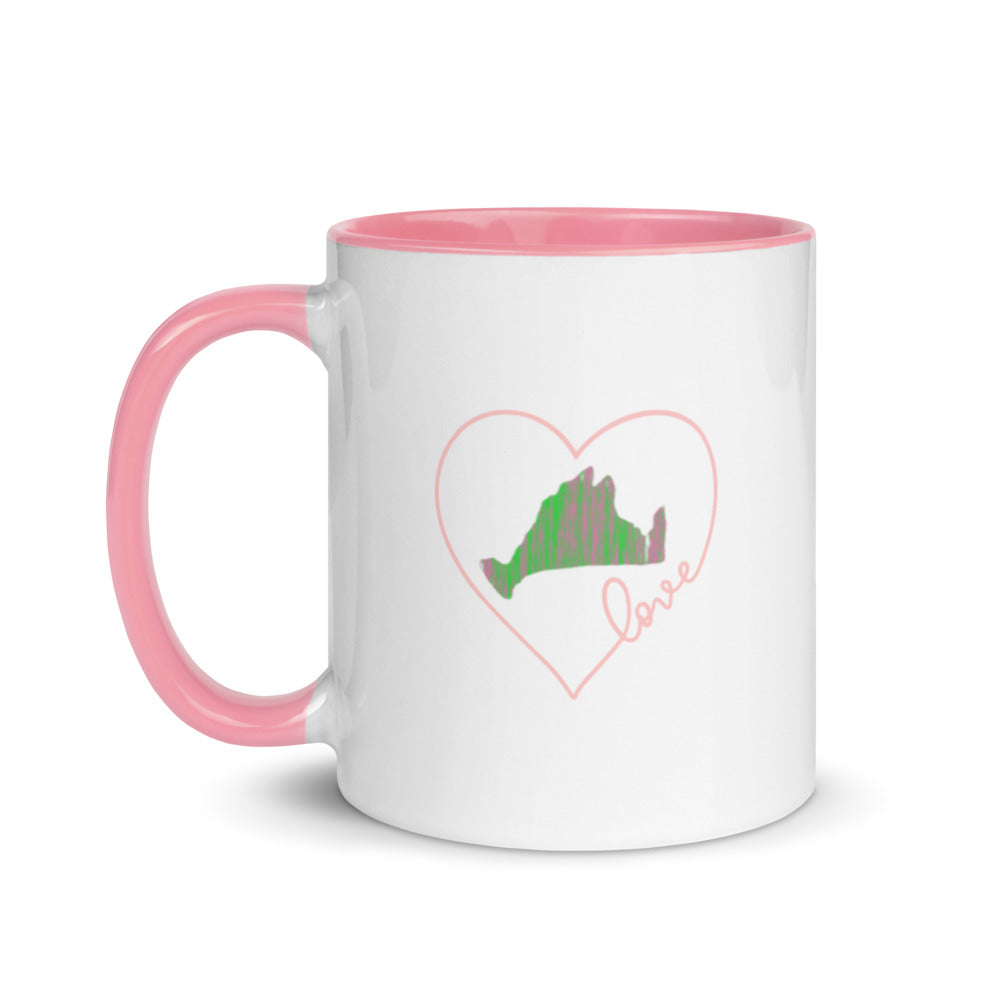 Pink & Green Love Mug