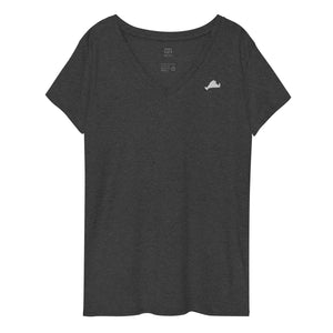 Embroidered Women’s Recycled V-Neck