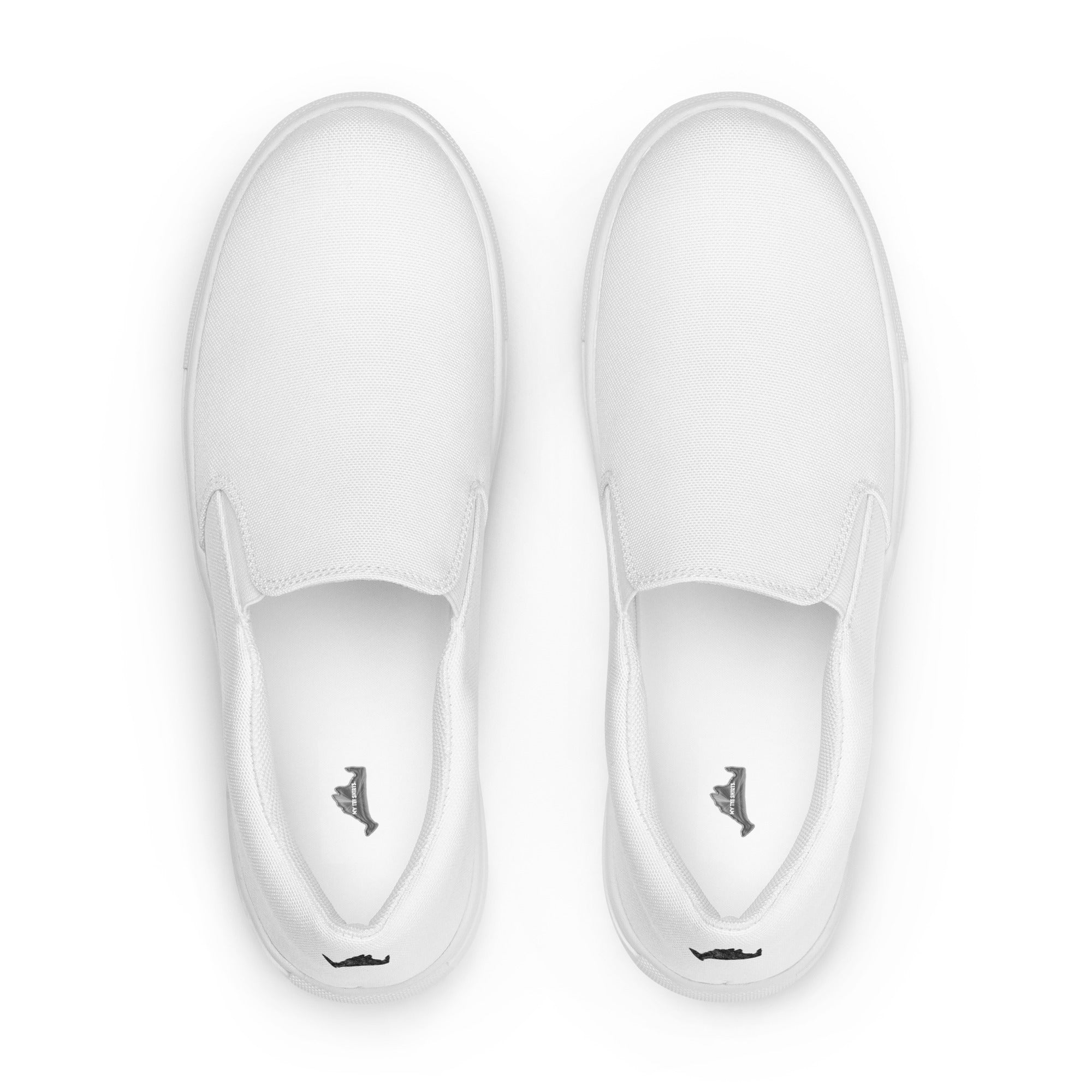 White with Onyx Swirl Island-Women’s slip-on canvas shoes