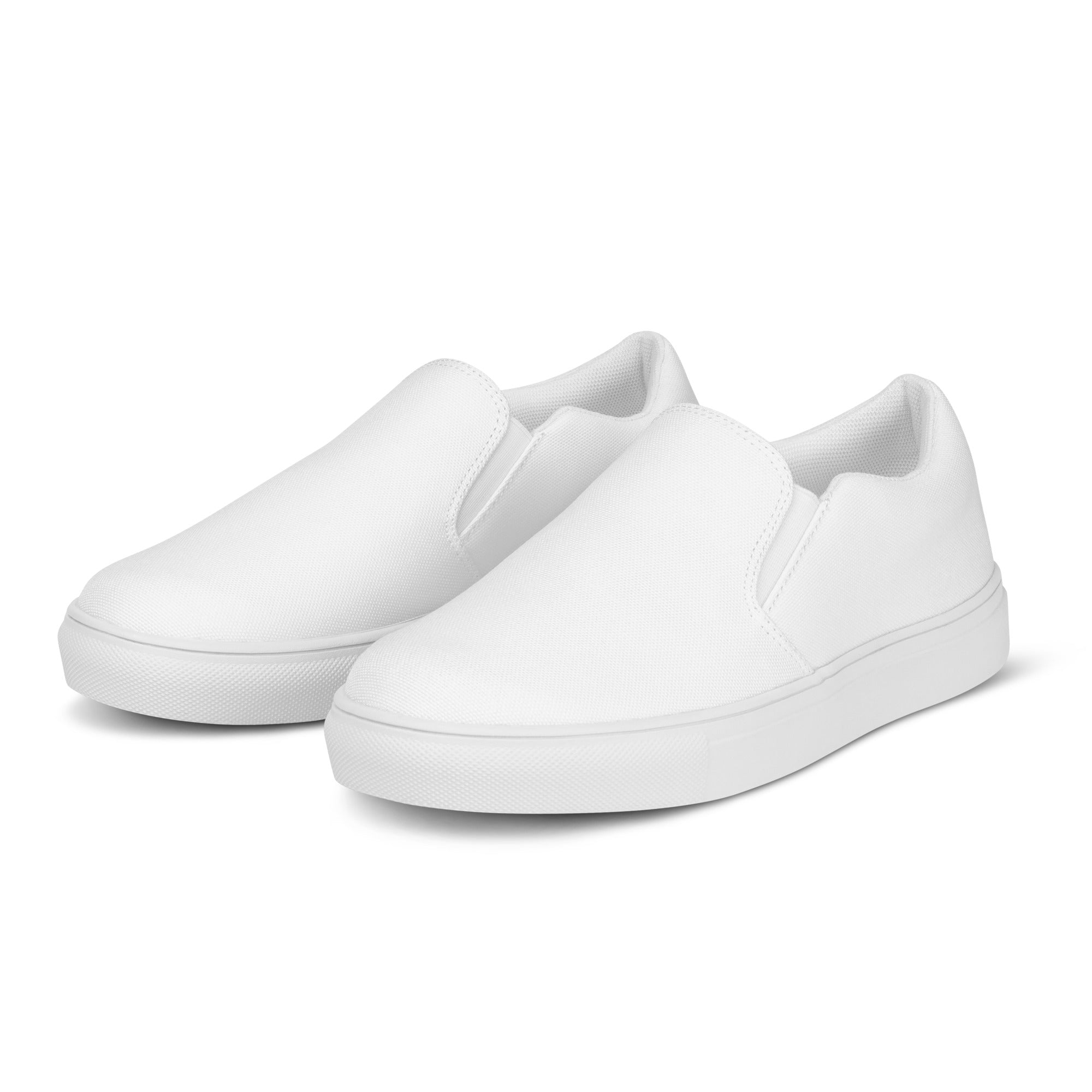 White with Onyx Swirl Island-Women’s slip-on canvas shoes